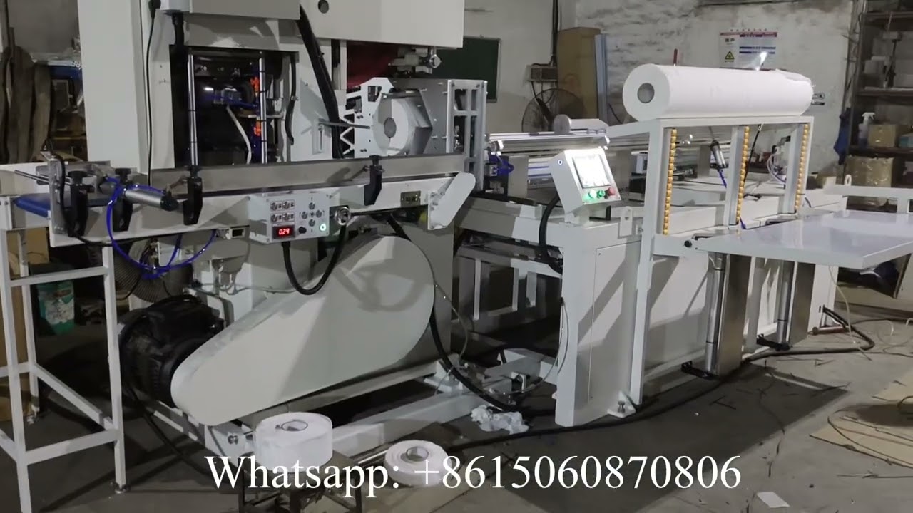 High speed automatic jumbo roll tissue paper band saw cutter maxi roll towel paper cutting machine