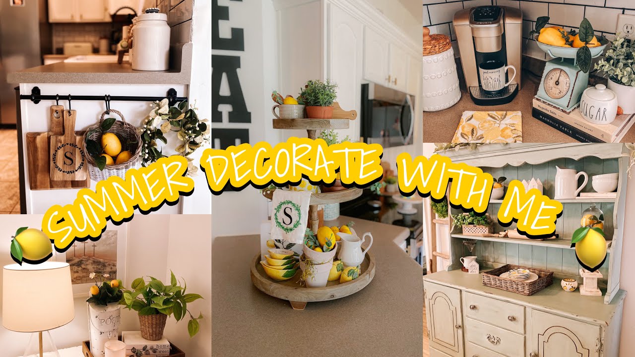 SUMMER 2021 CLEAN AND DECORATE WITH ME!!! | LEMON THEMED DECOR | KALEIGH STEVENS