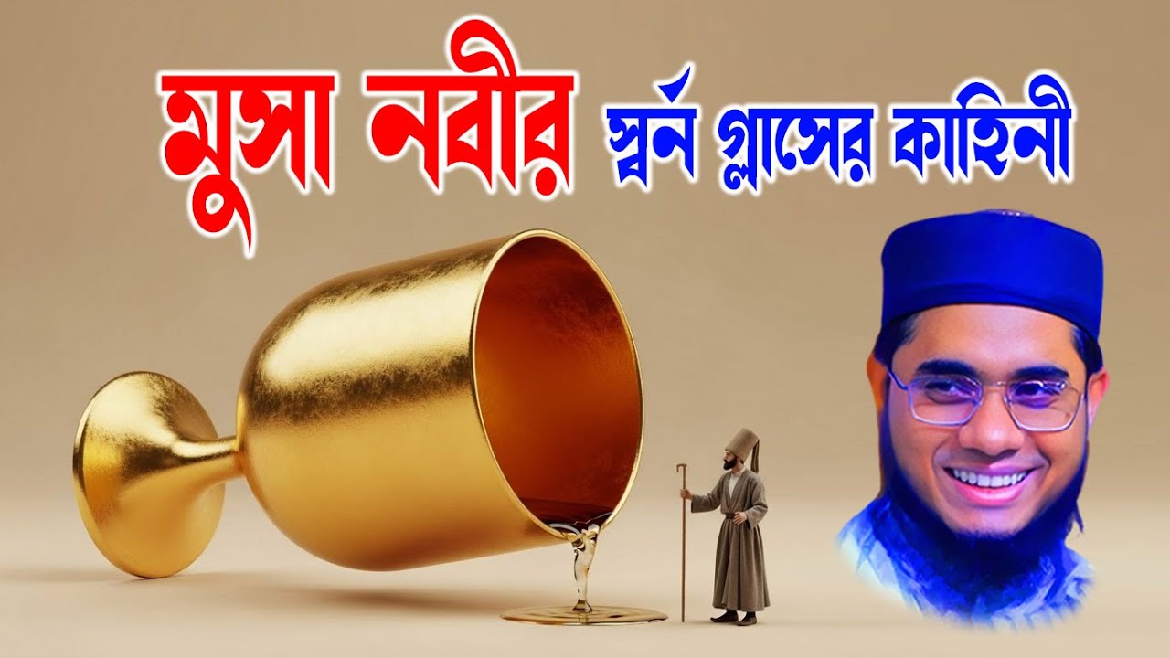 মুসা নবীর স্বর্ণের গ্লাসের কাহিনী | দুনিয়ার প্রাচুর্য ও ঈমানের পরীক্ষা | শাহিদুর রহমান মাহমুদাবাদী