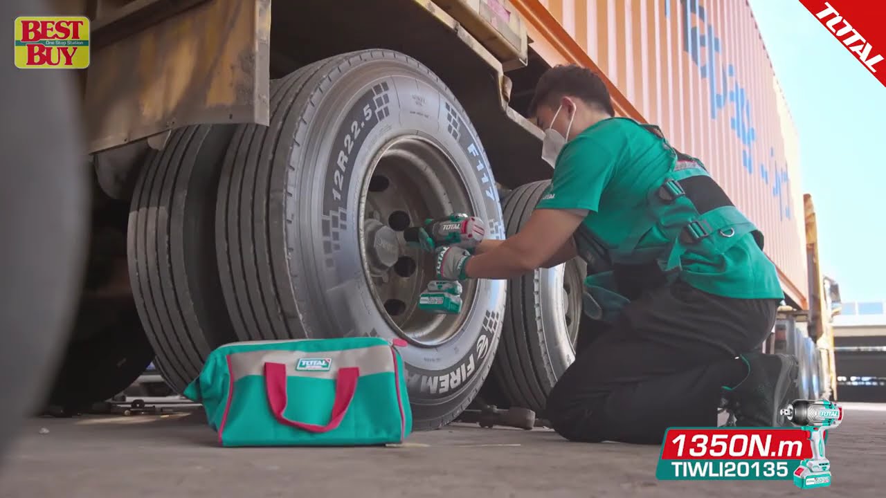 TOTAL Tools P20s 20V series 1350Nm Cordless high torque impact wrench &frac34;