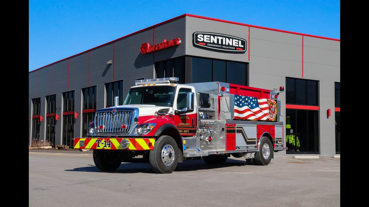 Bremen Fire Department 2000 gallon Rosenbauer tanker Walk Around