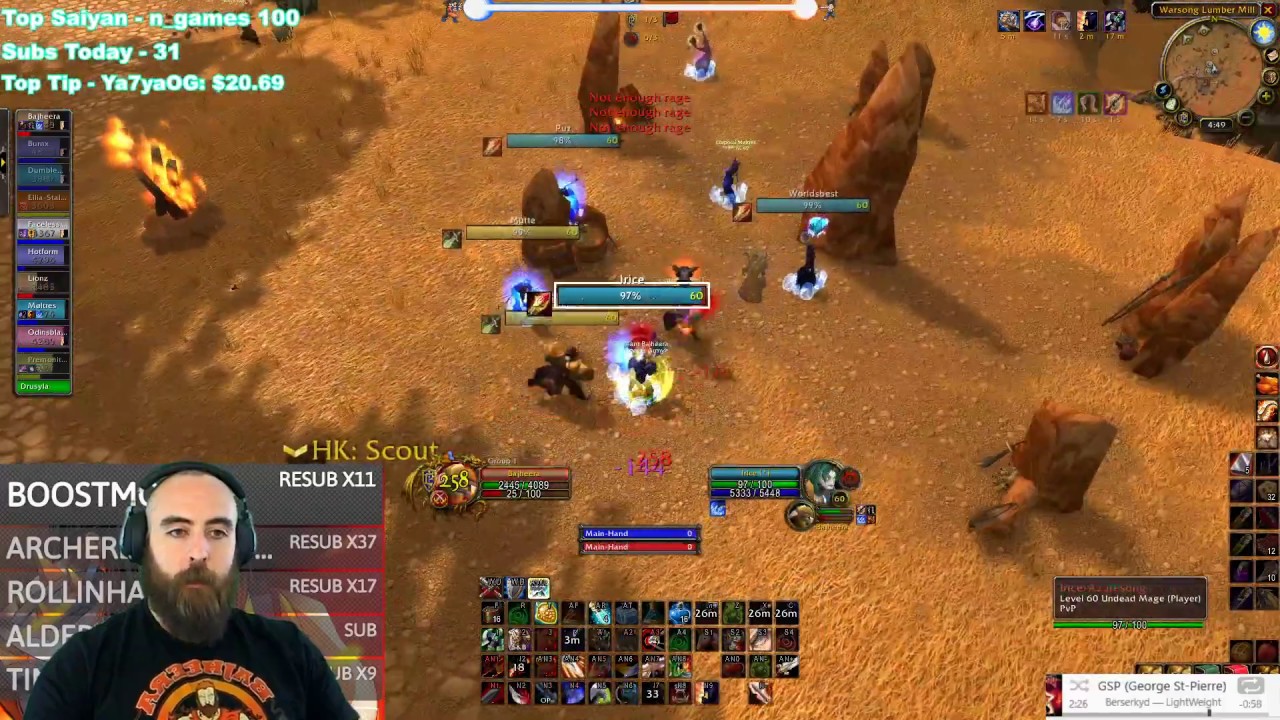 Bajheera - CLASSIC ARMS WARRIOR IS INSANE!!! - WoW Classic Phase 2 PvP