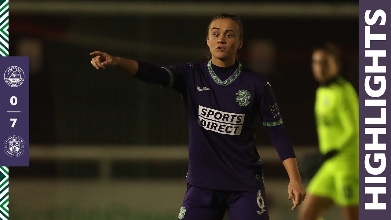 Highlights: Aberdeen 0 Hibernian 7 | ScottishPower Women's Premier League