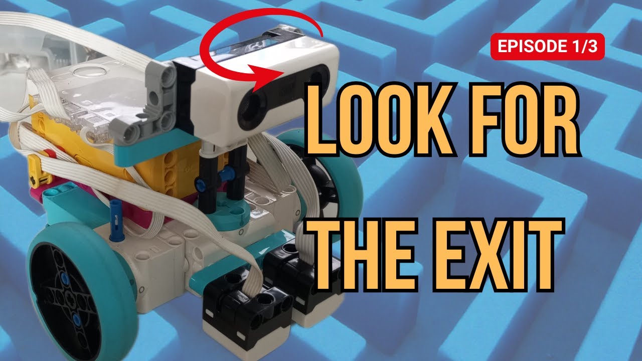 🔥Tutorial! LEGO Spike Prime Explorer Robot with Ultrasonic Maze Solver
