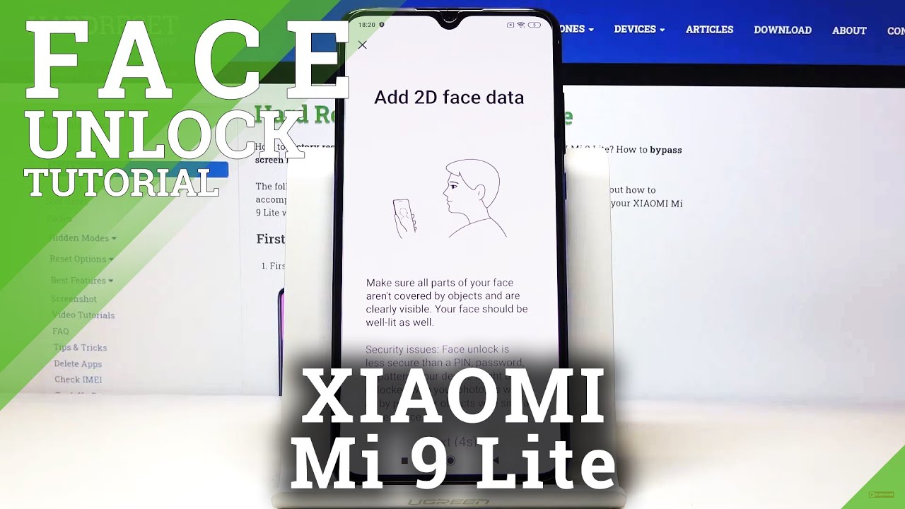 How to Add Face Unlock in XIAOMI Mi 9 Lite &ndash; Set Up Face Recognition
