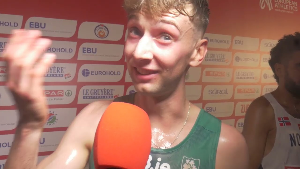 Great run for Cormac Dalton as the first man home in the Senior Men's race in the European XC Champs