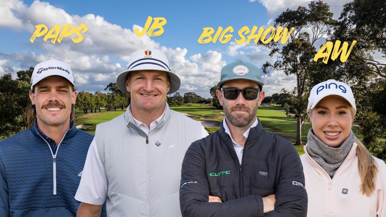 Glenn Maxwell, Ryan Papenhuyzen, Club Pro & I Take on an 18 - Hole Scramble