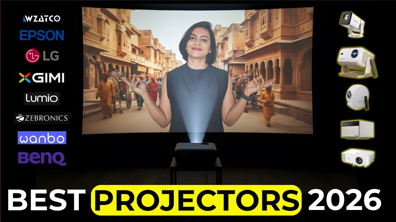 Best Projectors 2026 | Wzatco vs Portronics vs Lumio vs Epson vs LG vs BenQ vs XGIMI