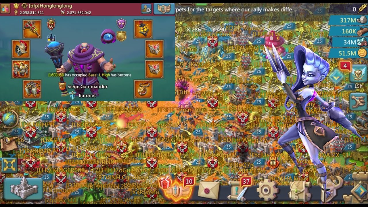 Lords Mobile -  DTF, KW & M RALLY PARTY vs LH FAMILY PARTY!! | 100+ RALLIES | Part 1