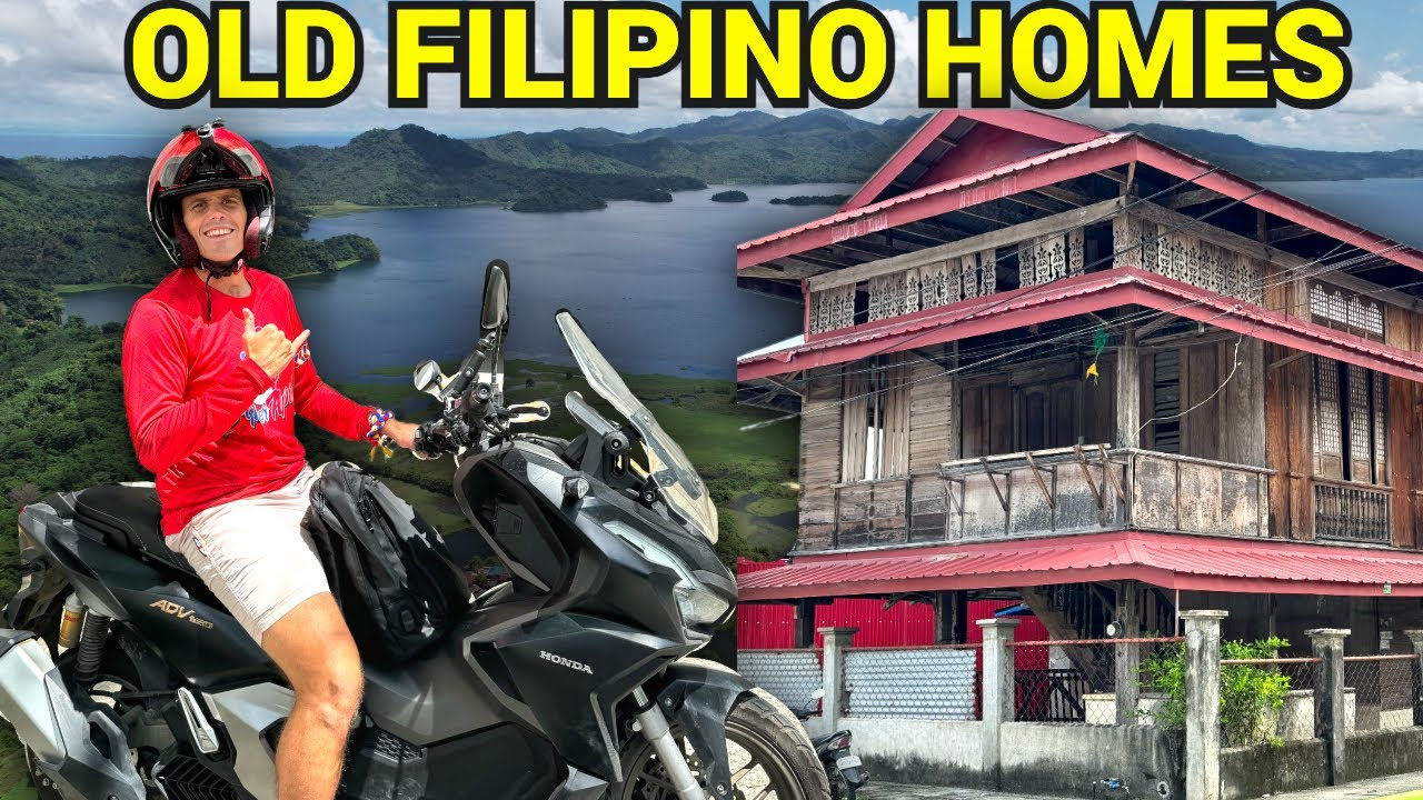 OLD FILIPINO HOMES - Largest Town In Oriental Mindoro (Philippines Motor Vlog)