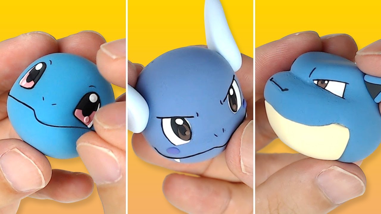 Pokémon Figures Making - Squirtle line!!(Wartortle, Blastoise) | Clay Art