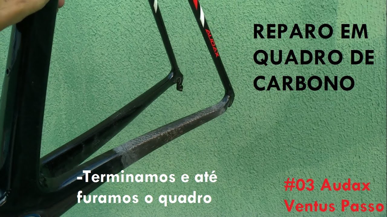 Reparo em quadro de carbono #03 - Terminamos !