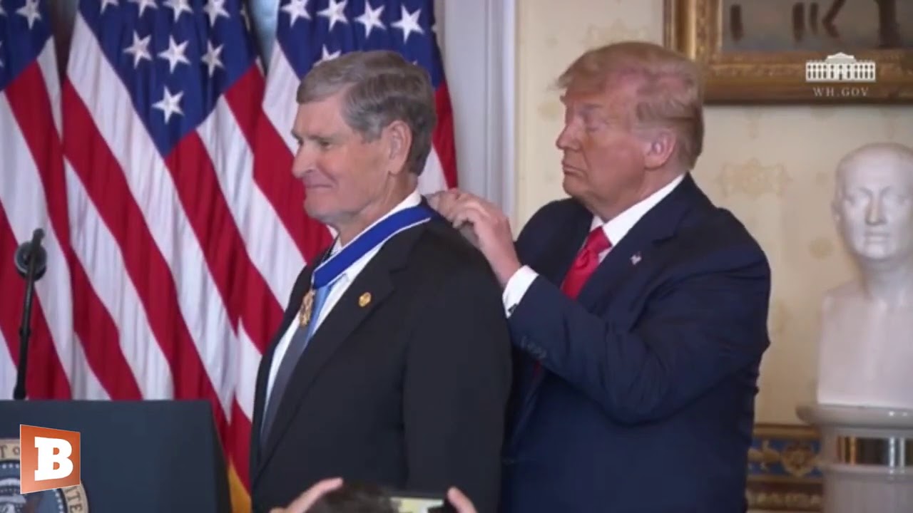 Trump Presents Medal of Freedom to Olympic Silver Medalist Jim Ryun