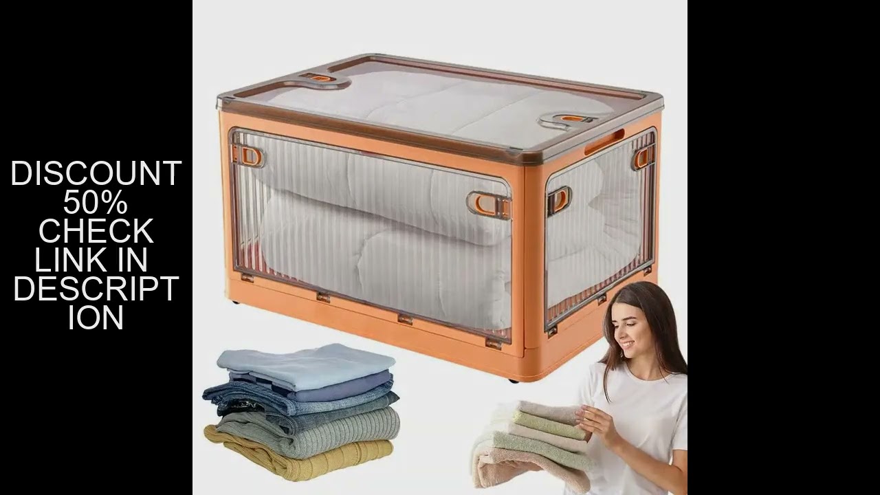 Camping storage box Folding Storage Bins Transparent Storage Containers camping picnic camping box L