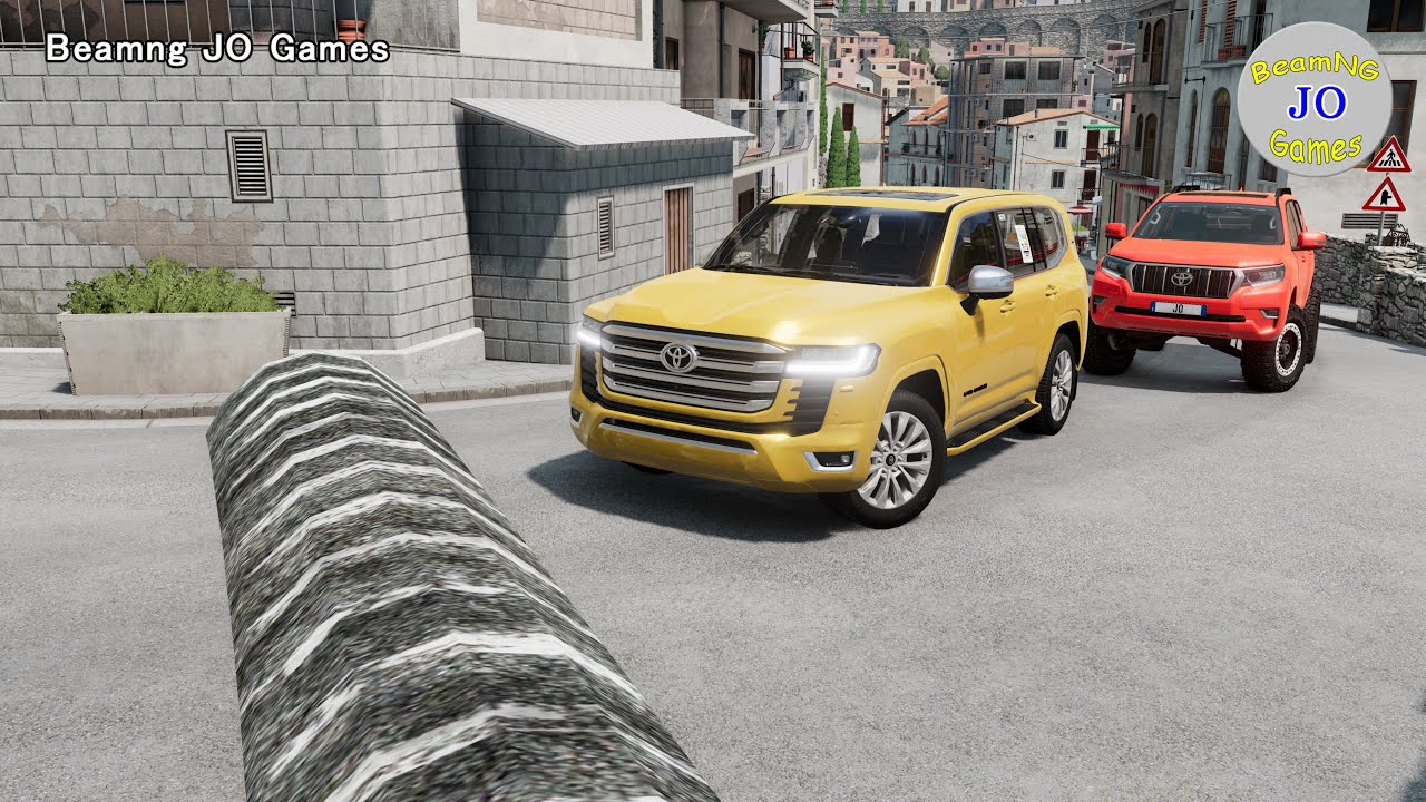 Cars vs Massive Speed Bumps # 291– BeamNG JO Games