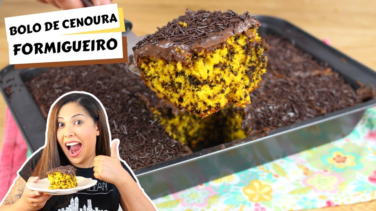 O MELHOR BOLO DE CENOURA QUE JÁ FIZ ( IRÁ TE SURPREENDER ) | BOLO FÁCIL E RÁPIDO E DELICIOSO