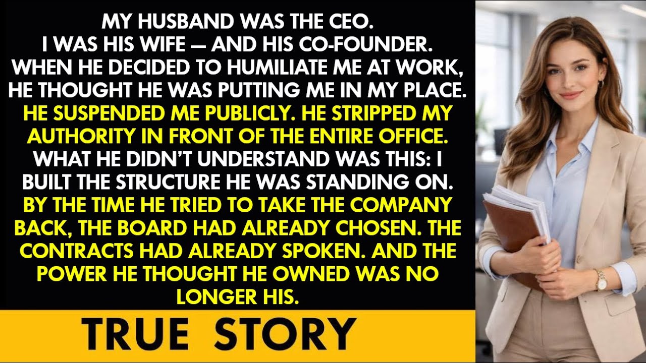 He Suspended Me at Work. By Morning, I Owned His Company