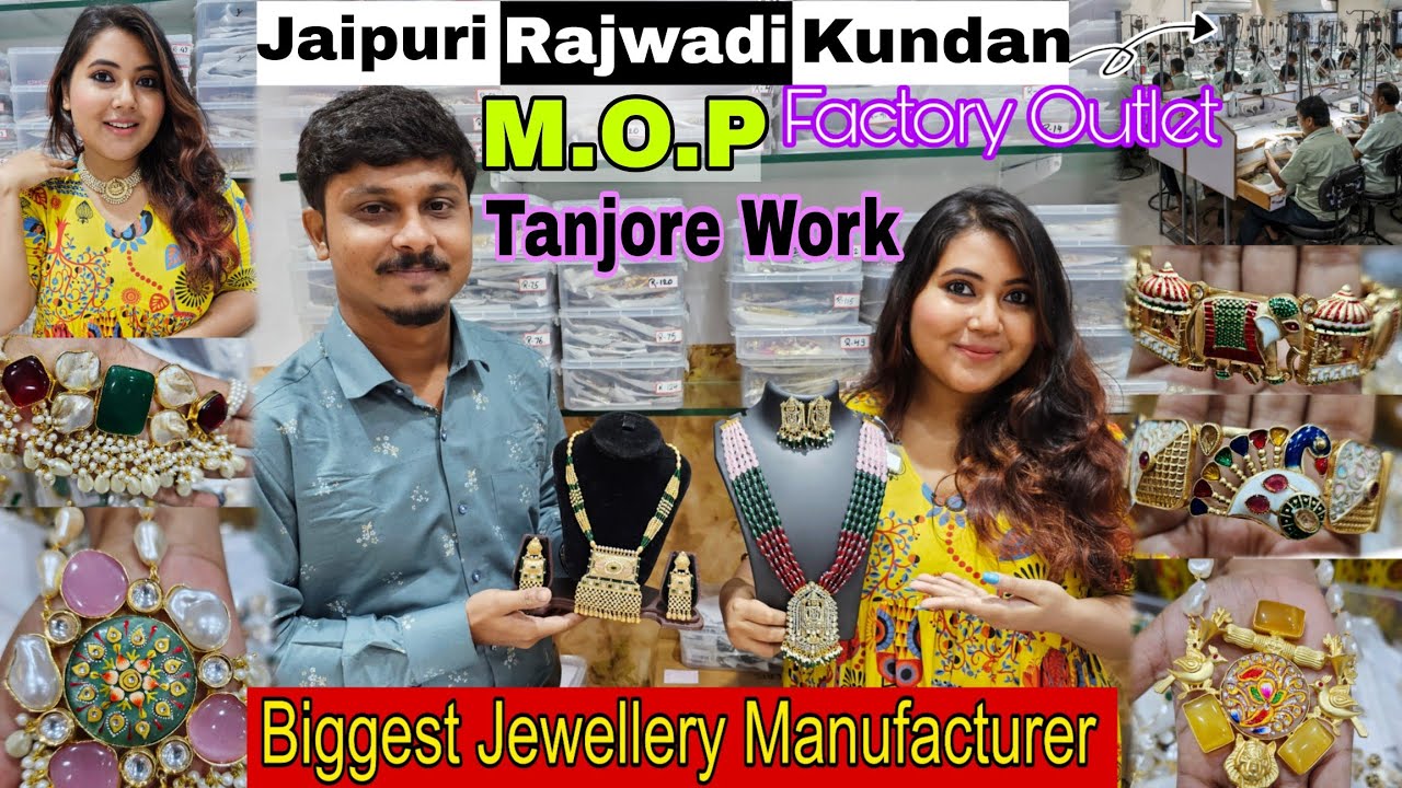 Biggest Jewellery Manufacturer of Kolkata😳 Jaipuri/Rajwadi/Mother pearl/Kundan Jewellery Wholesaler😍