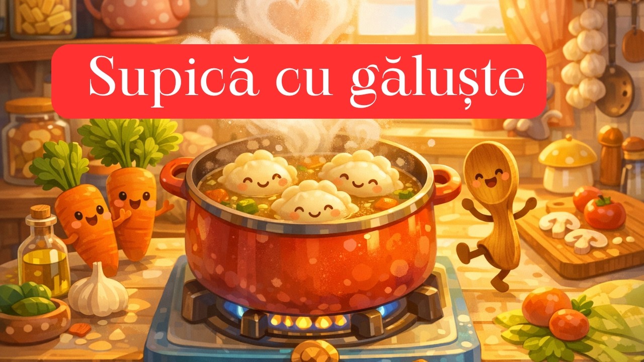 Supică cu găluște 🍲 | Cântecel vesel și educativ pentru copii #kidybell