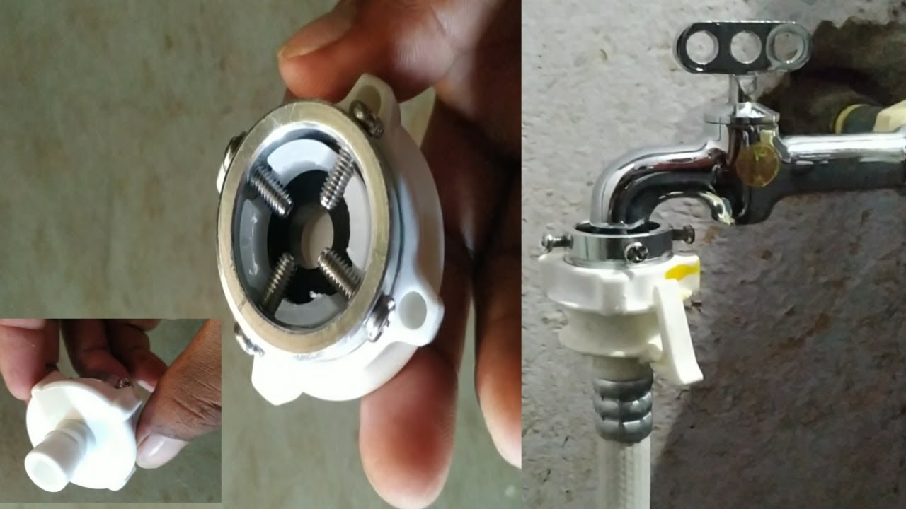 Tap adapter for washing machine, वाशिंग मशीन में टेप अडप्टर केसै लगाये, Tap Adapter, washing machine