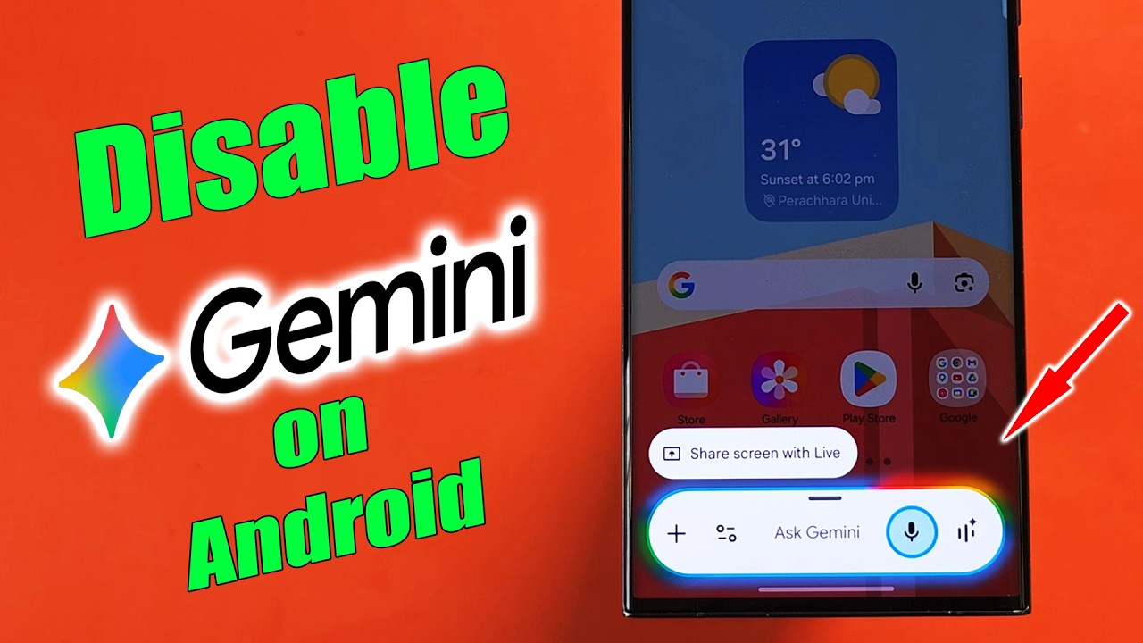 How to disable Gemini on Samsung