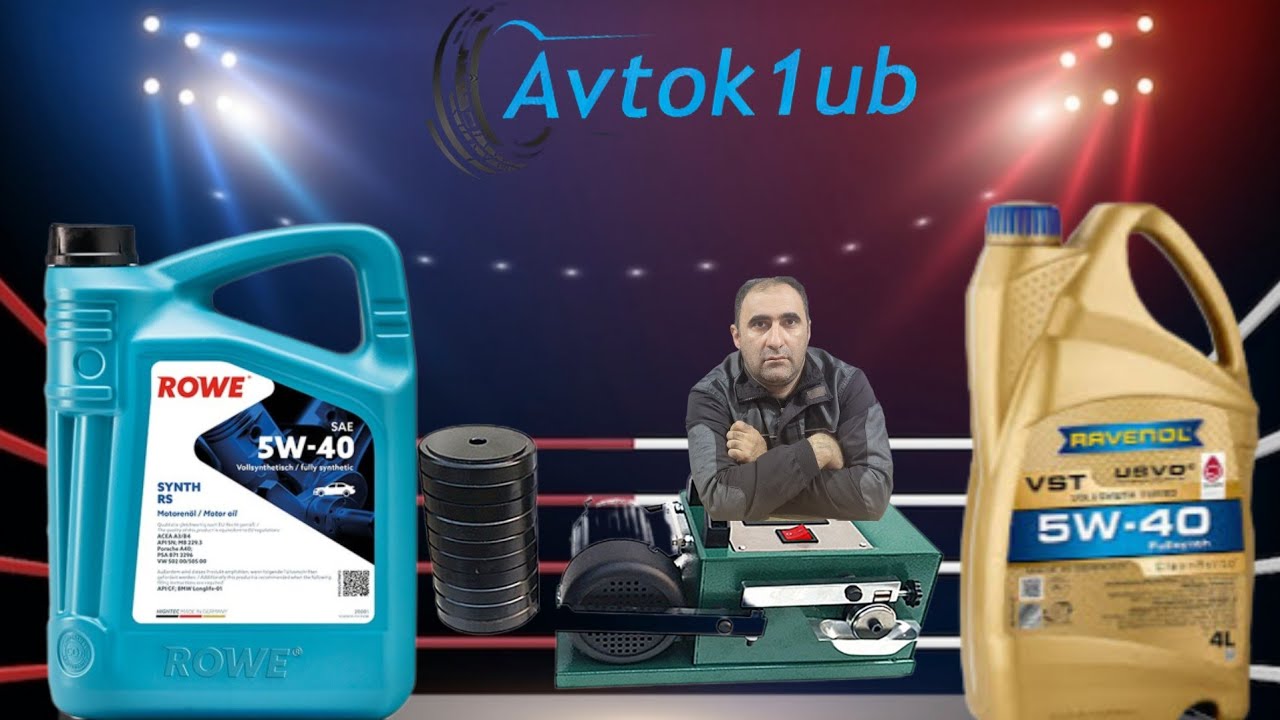 İki Alman keyfiyyəti Rowe və Ravenol real aşınma testi.