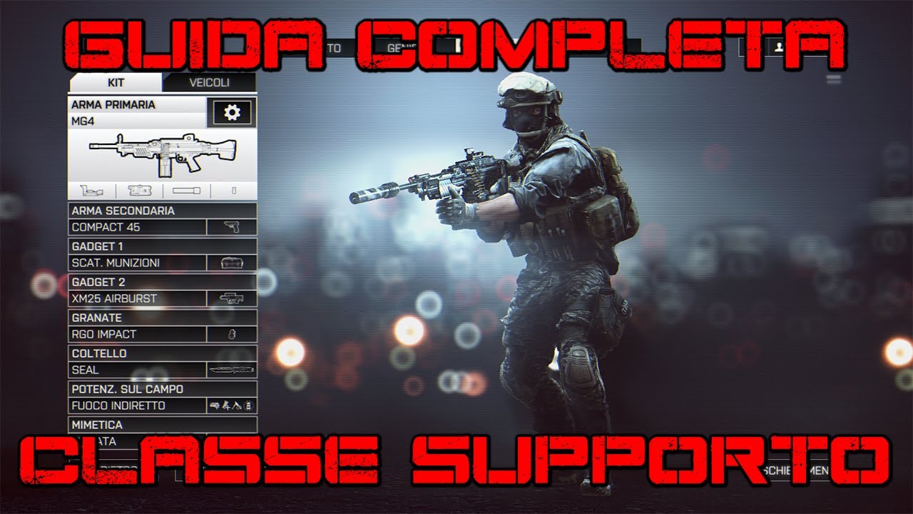 Guida completa per la classe supporto (LMGs, gadgets e potenziamenti) - Battlefield 4 commentary HD