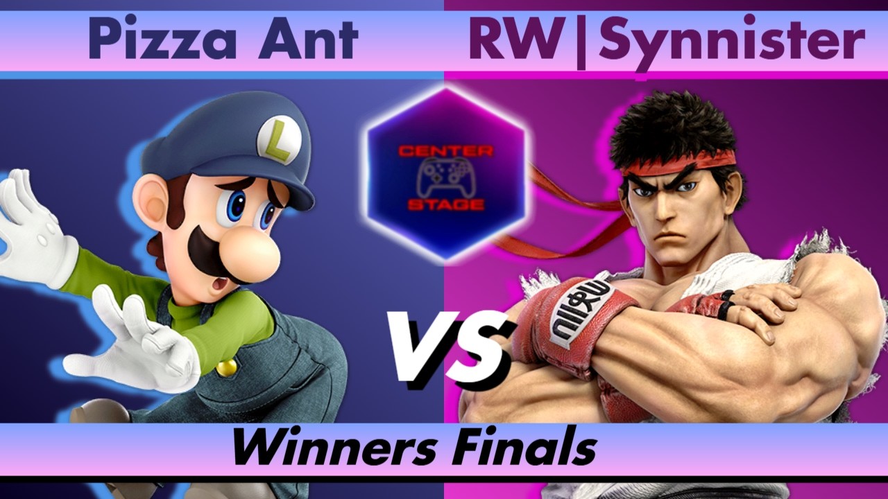 Center Stage #121 - Pizza Ant (Luigi) vs RW Synnister (Ryu) - Super Smash Bros Ultimate SSBU