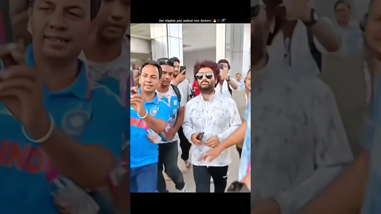 Arijit Singh arrived at Ahmedabad airport ❤️ #arijitsingh #ahemdabad #airport #shorts