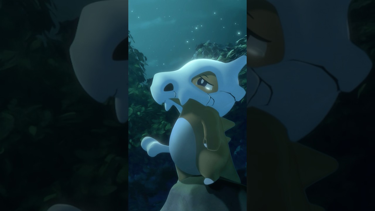 Cubone looks to the full moon, remembering its mother...What's that? ✨🌲 #Snorlax #Cubone #Pokemon