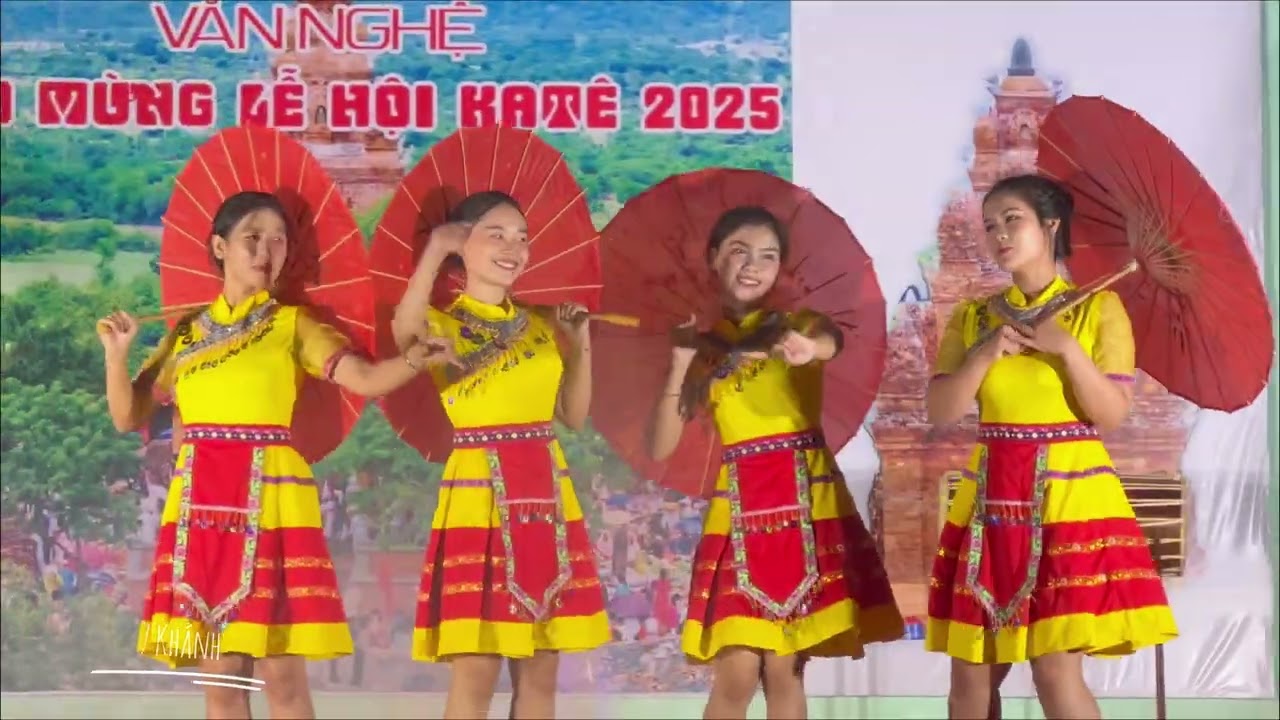 Múa Ô Dù ☔️Giai Điệu Bài Hát💞 Mời Anh Tây Bắc🎆Văn Nghệ KaTê🌸 Làng Chăm Vụ Bổn _Tân Bồn 