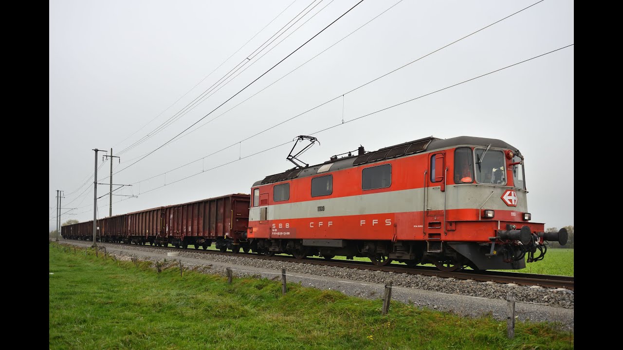 Bahnverkehr Oktober- November 2022: Swiss Express Re 4/4 im Rübenverkehr, UTL AG Re 421, TX Logistik