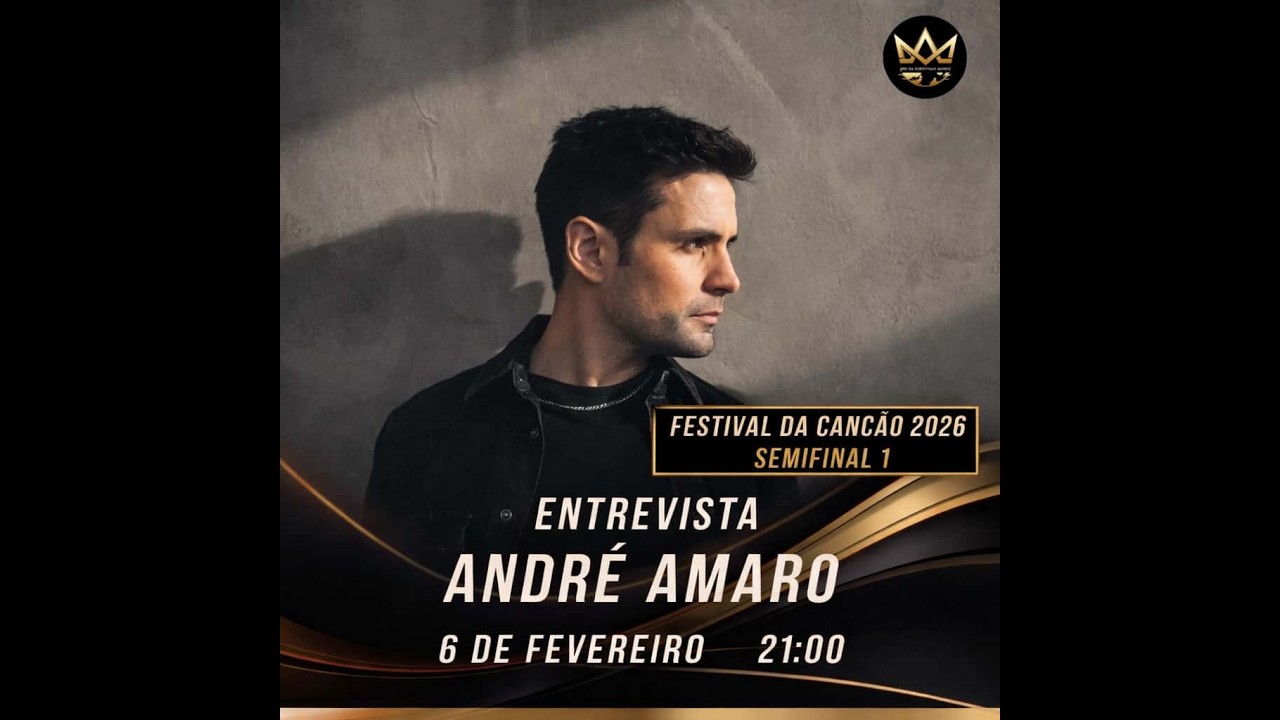 Festival da Cançao 2026 - Entrevista ao André amaro