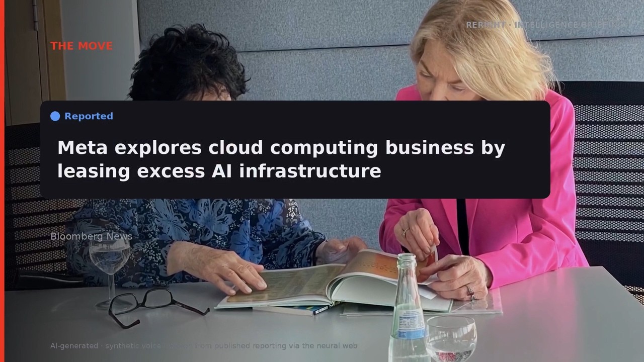 RERIGHT &middot; Meta building cloud business to sell excess AI capacity, Blo