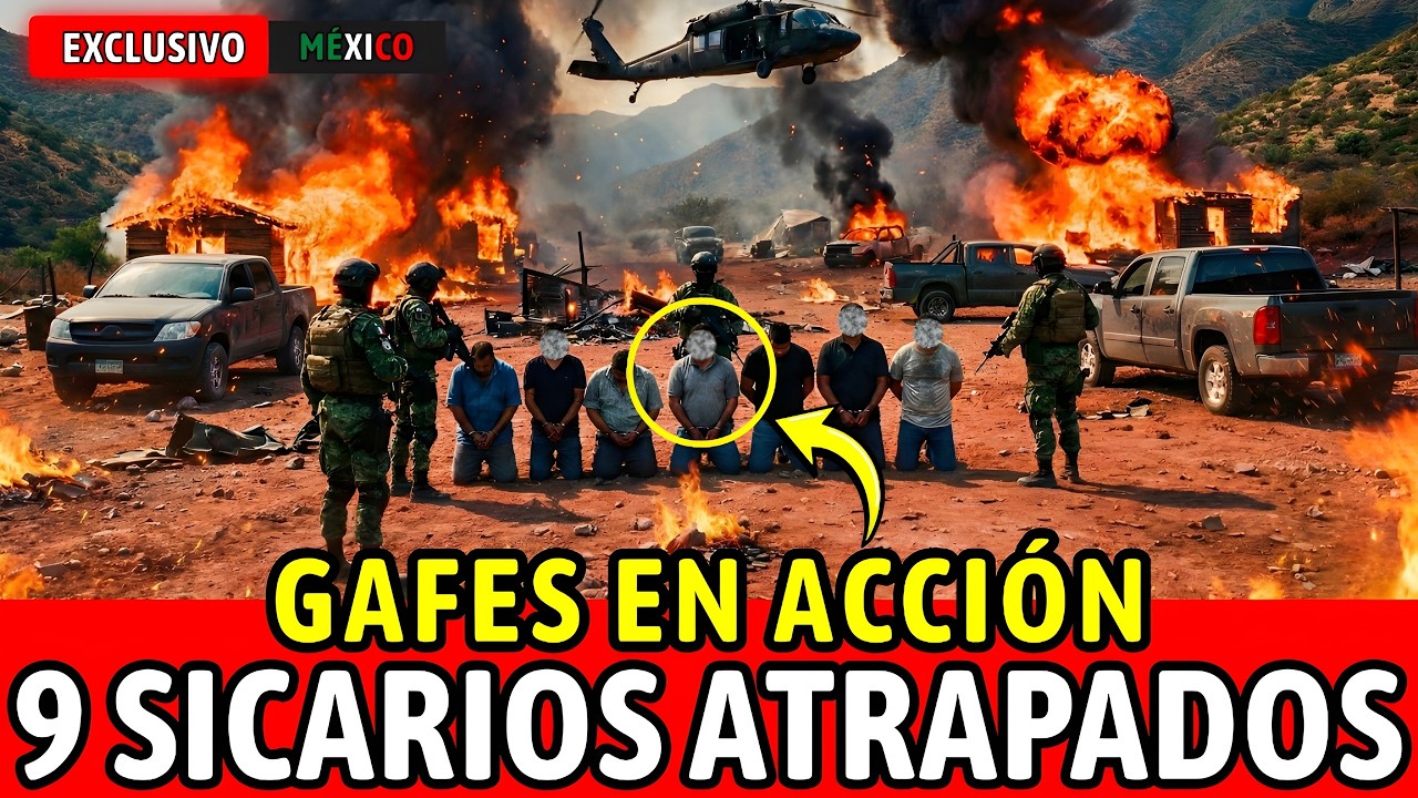 💥¡Irrupción táctica en la sierra de Durango! GAFES capturan 9 OBJETIVOS del CJNG