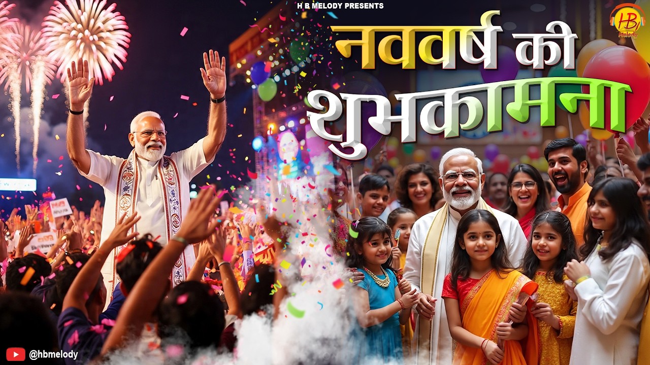 नववर्ष की शुभकामना | Happy New Year Song | Nav Varsh Ki Shubhkamna | H B Melody #modiji