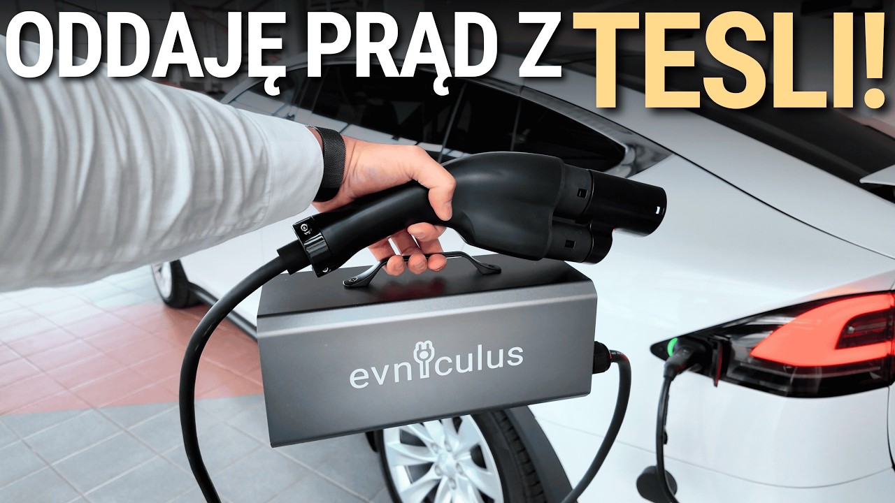 Testuję urządzenie TESLA DISCHARGER EVNICULUS DO ODDAWANIA ENERGII 🤯 Tesla może ładować inne EV!