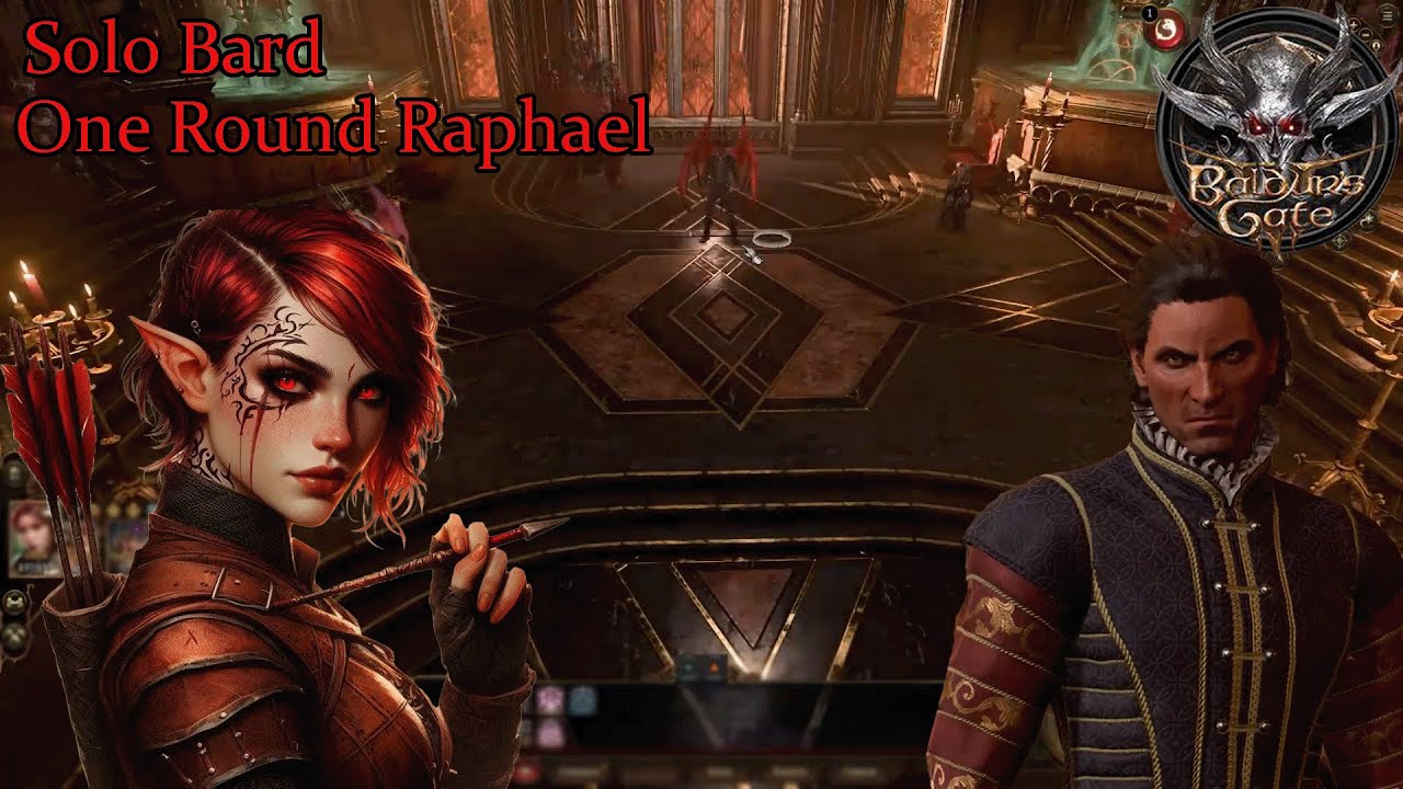 Solo Archer Bard Killing Raphael before He gets a Turn Honor Mode