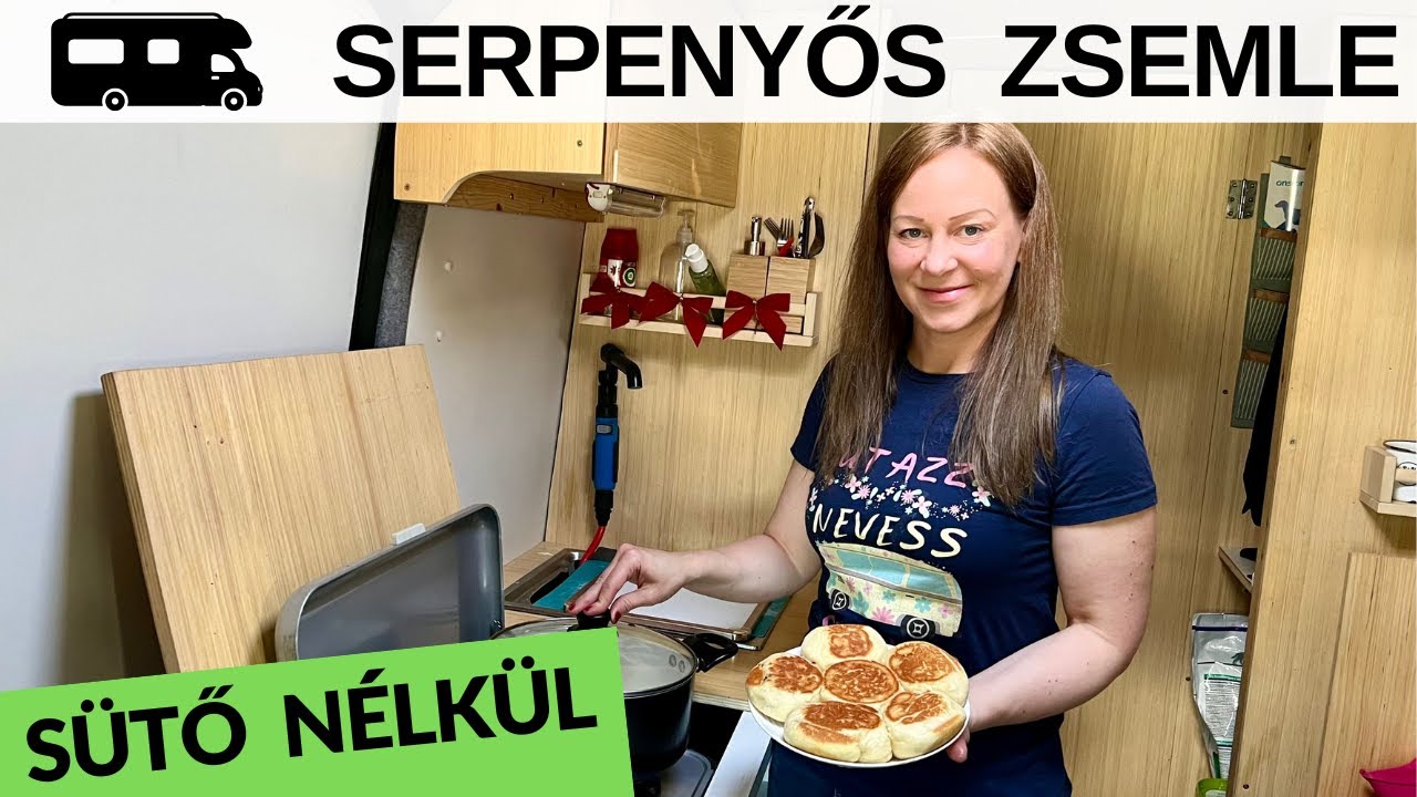 Serpenyős zsemle! Zsemle h&aacute;zilag. S&uuml;tő n&eacute;lk&uuml;l!
