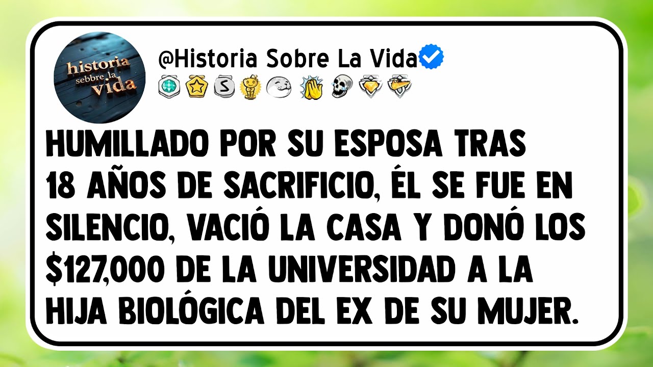 Humillado por su esposa tras 18 años de sacrificio, él se fue en silencio, vació la casa y donó los