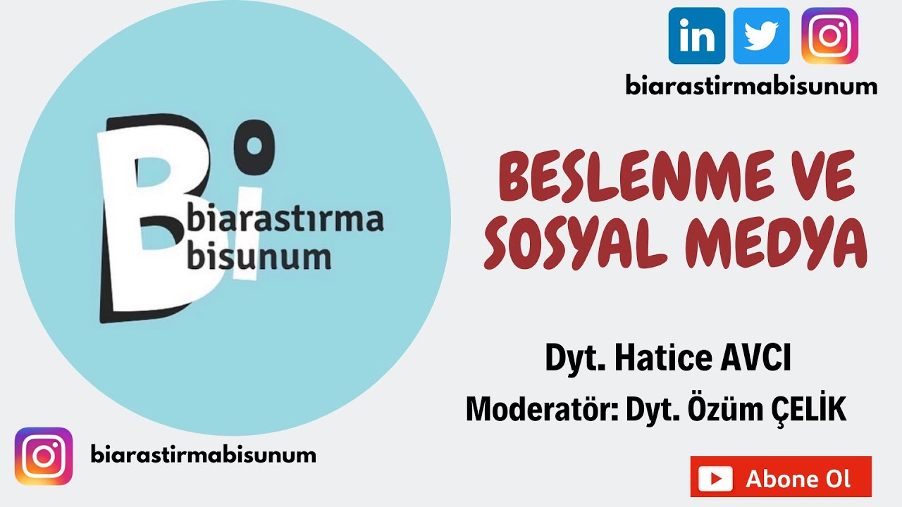 Beslenme Ve Sosyal Medya