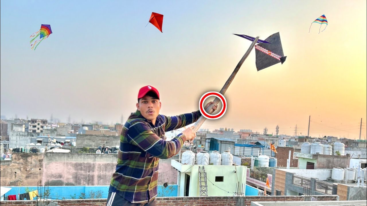 Caught Kite On Other Roof | Kite Catching | Kite Vlog