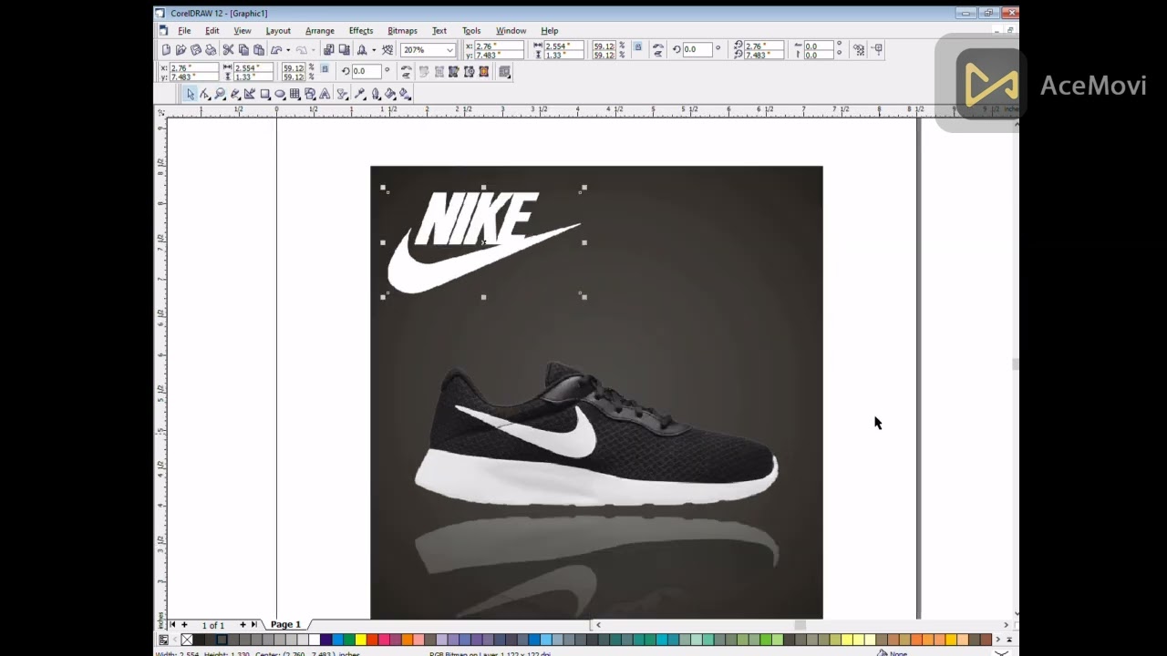 Nike Poster Kasa Banaya Graphic Design Tutorial CorelDraw