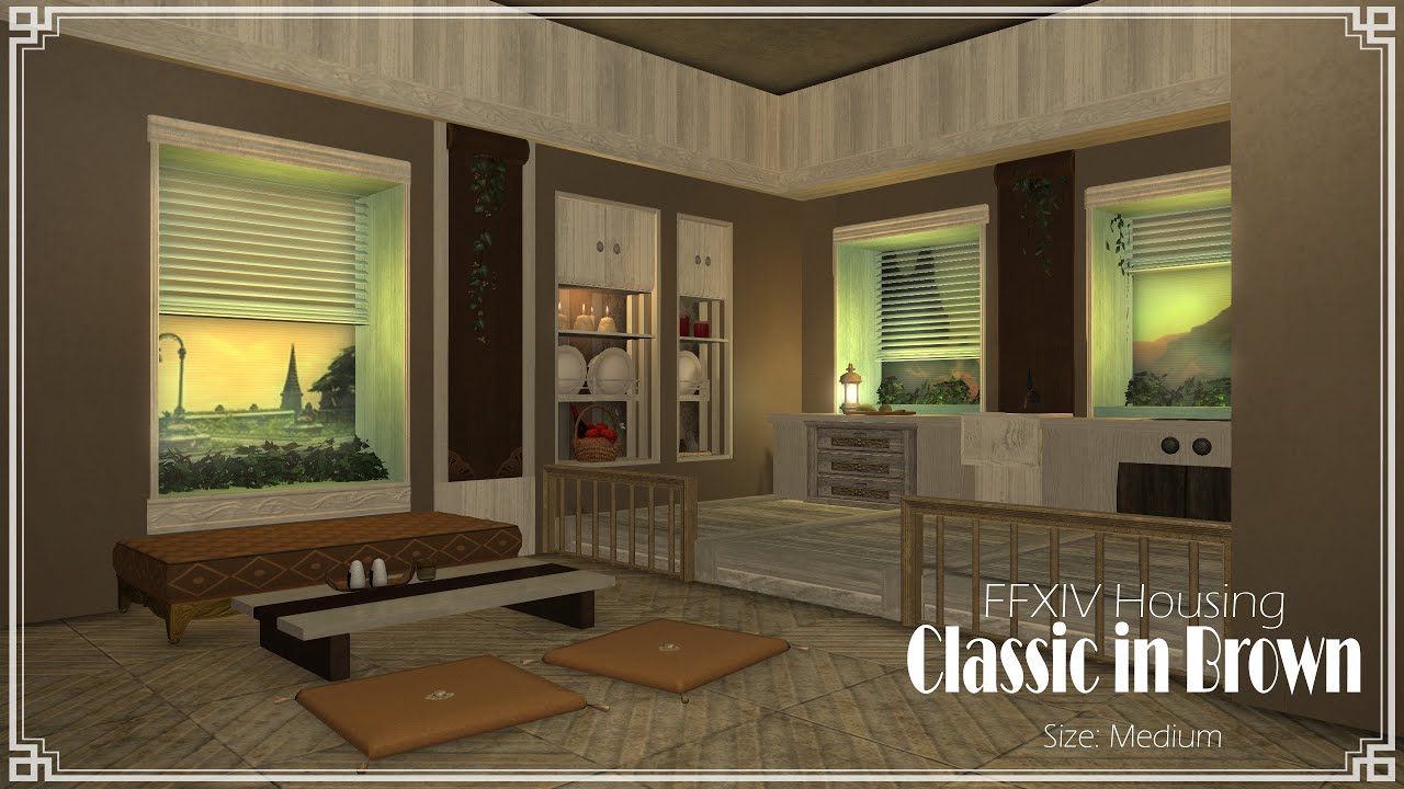 [Medium] Classic in Brown - FFXIV Housing Walkthrough