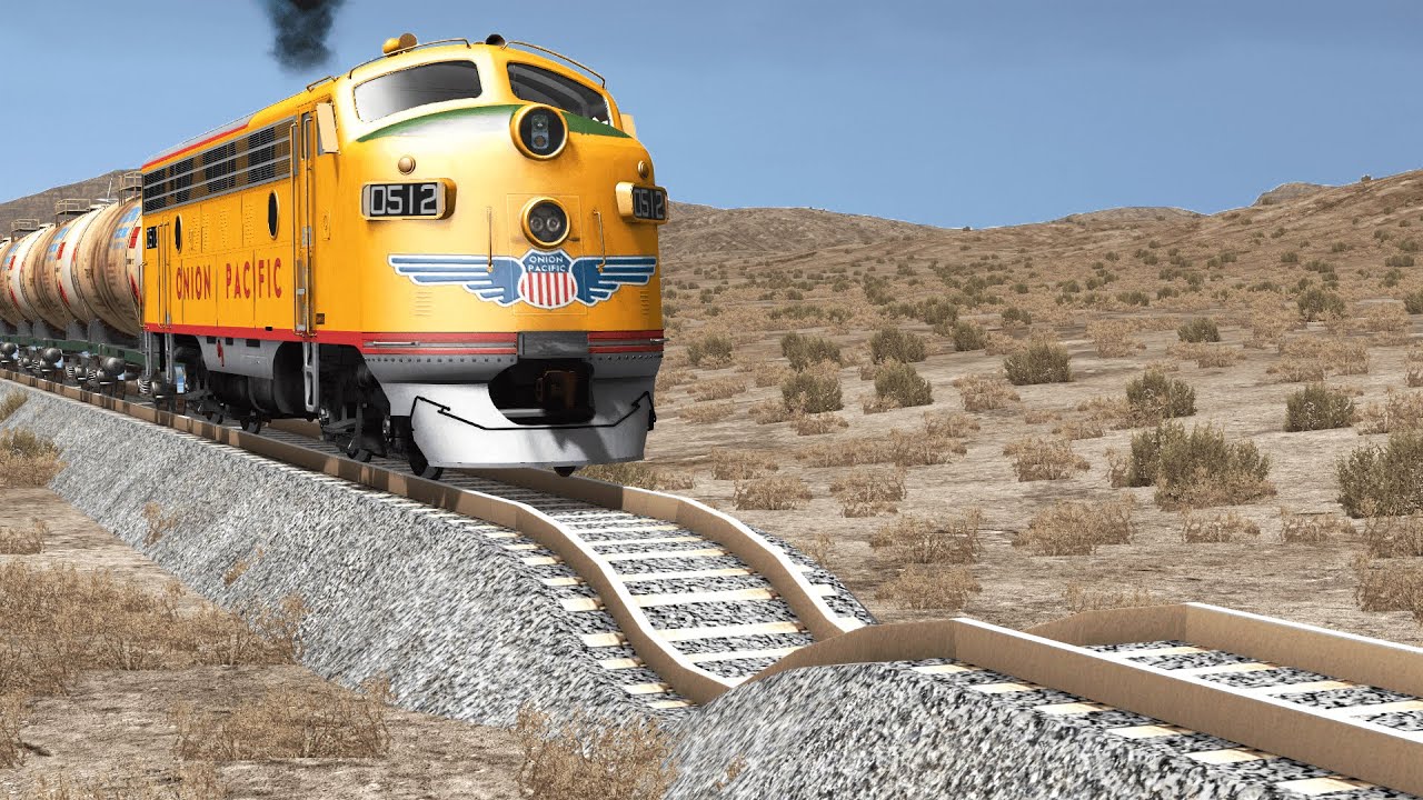 Trains vs Potholes &ndash; BeamNG.Drive