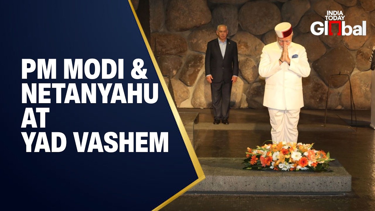 LIVE: PM Modi and Netanyahu Attend Memorial Ceremony At Yad Vashem, Tribute To Victims of Holocaust