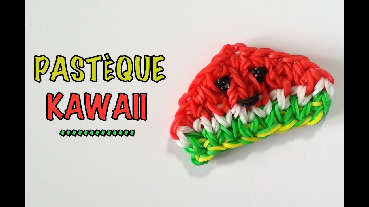 Comment faire une pastèque Kawaii avec des élastiques sans machine