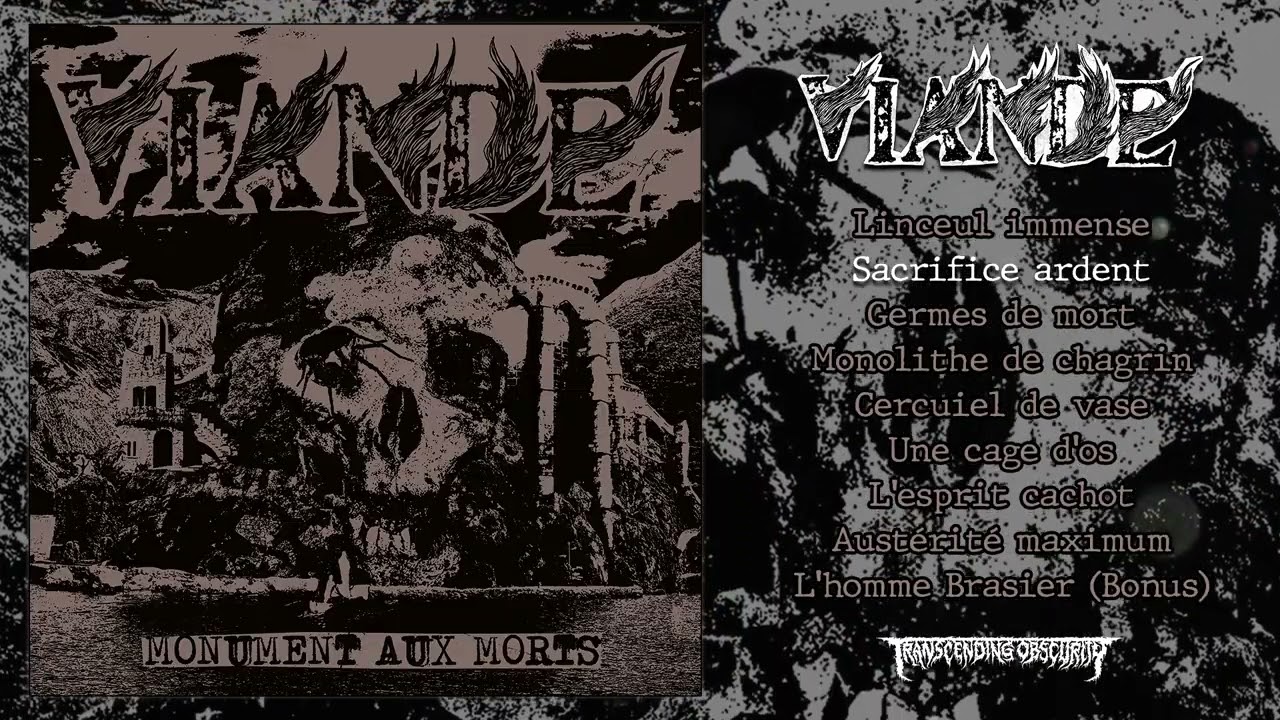 VIANDE (France) - Monument aux morts FULL ALBUM STREAM (Death/Doom Metal) Transcending Obscurity