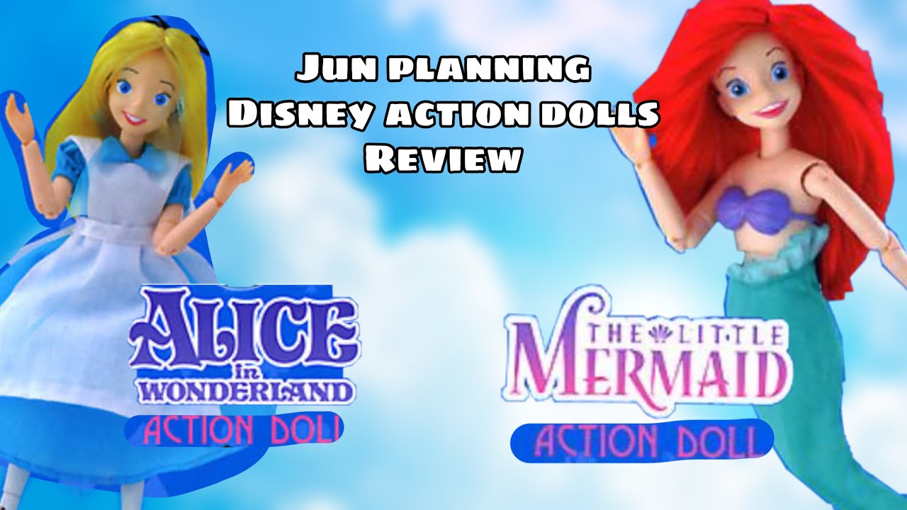 RARE Disney Dolls Made by Jun Planning Ariel & Alice Action Dolls Review