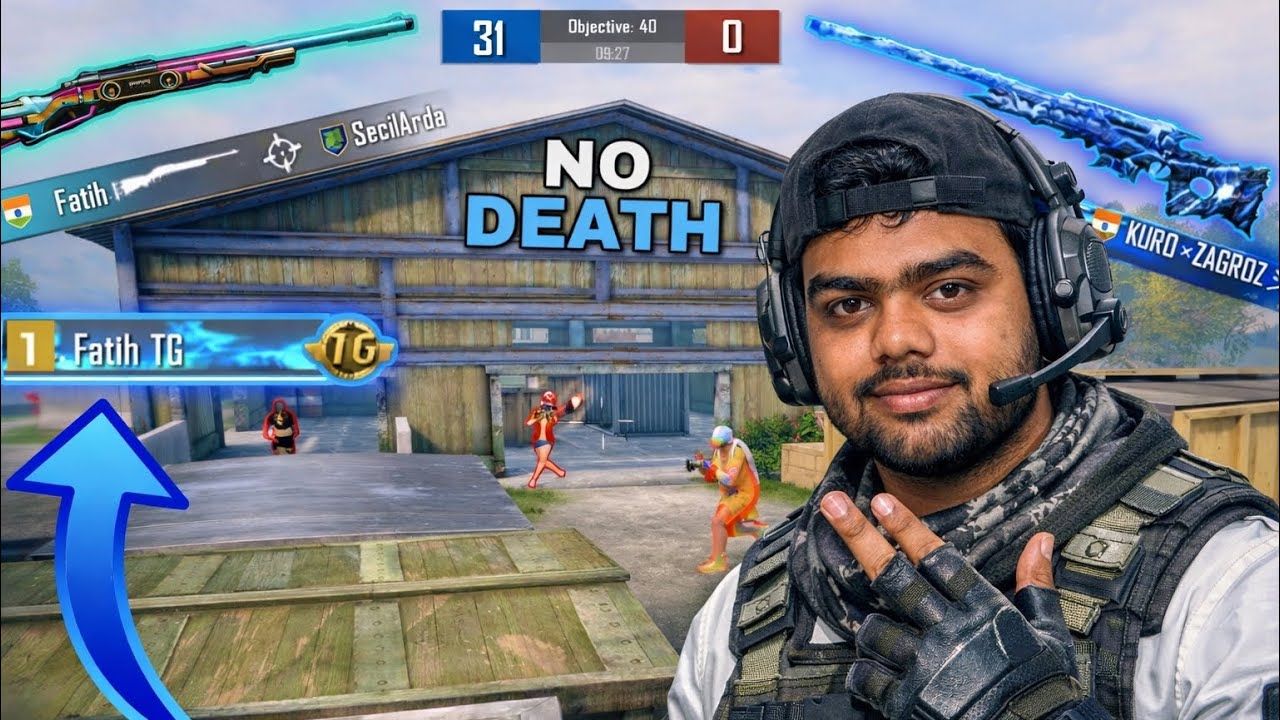 Omg!!😱 Sed NO DEATH in TDM with ONLY M24 d PUBG Mobile 🤫